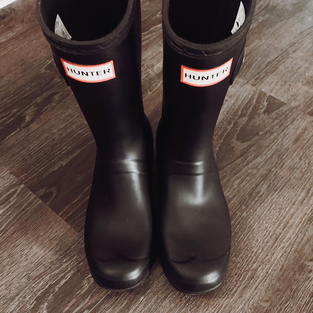 Hunter Rain Boots - Short Matte Black